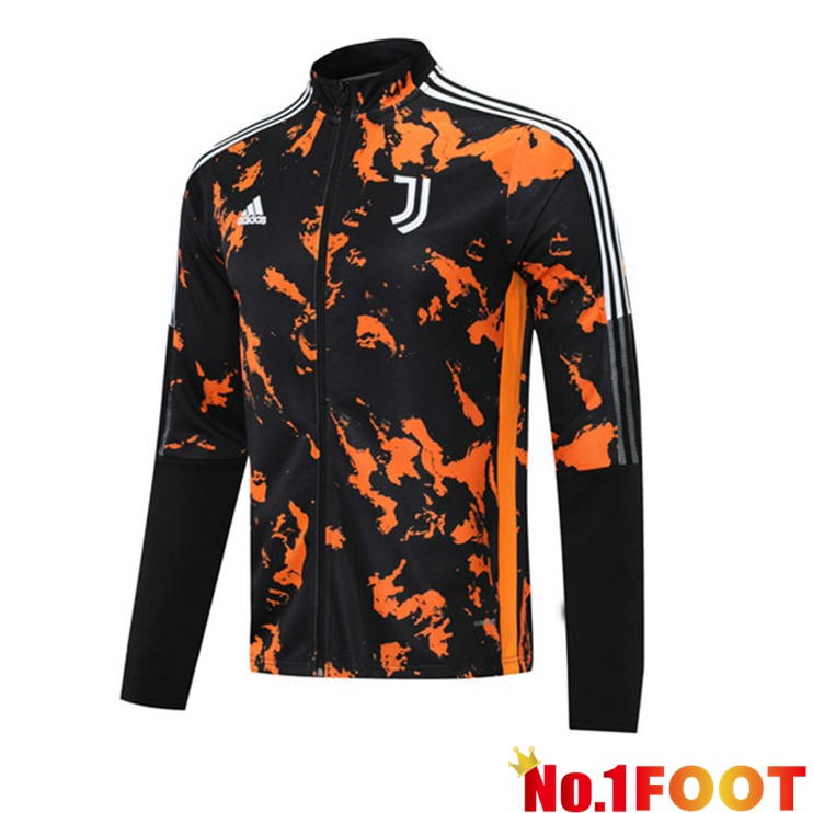 Juventus Training Jacket Black Orange 2021/2022