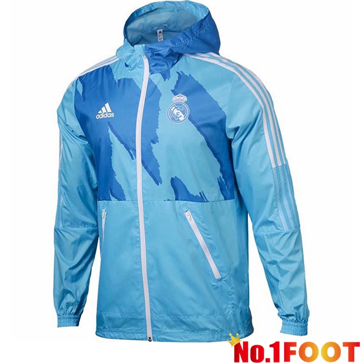 Real Madrid Training Jacket Windbreaker Blue 2021/2022