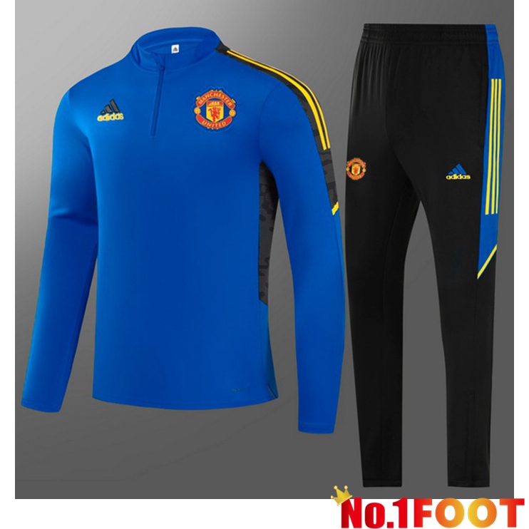 Manchester United Kids Training Tracksuit Blue 2021/2022