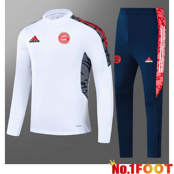 Bayern Munich Kids Training Tracksuit White 2021/2022