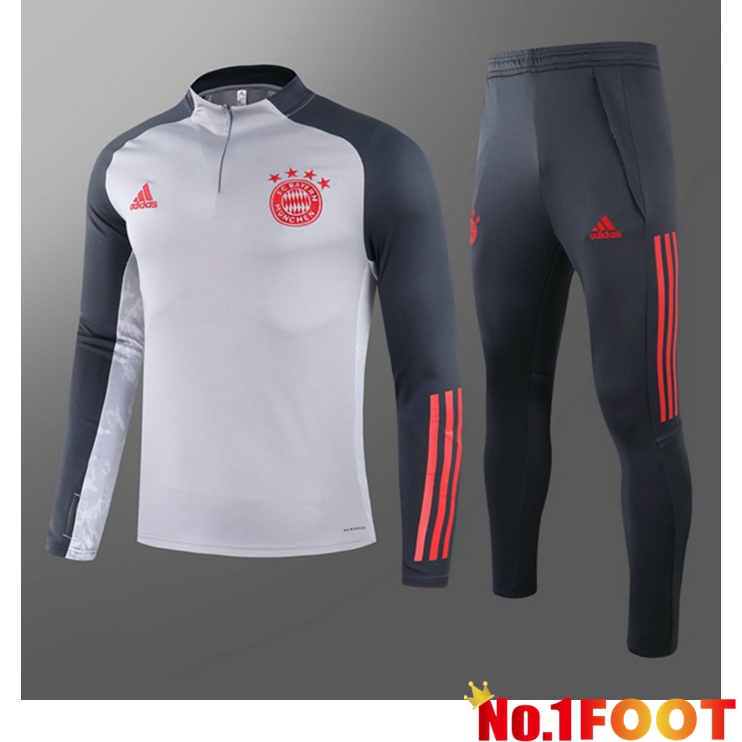 Bayern Munich Kids Training Tracksuit Grey 2021/2022