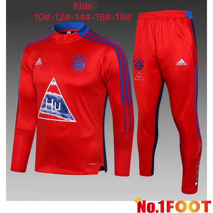 Bayern Munich Kids Training Tracksuit Red 2021/2022