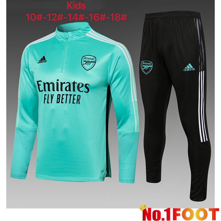 Arsenal Kids Training Tracksuit Green 2021/2022