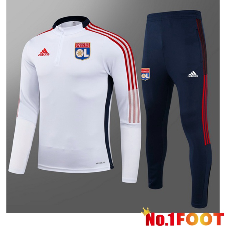 Lyon Kids Training Tracksuit OL White 2021/2022