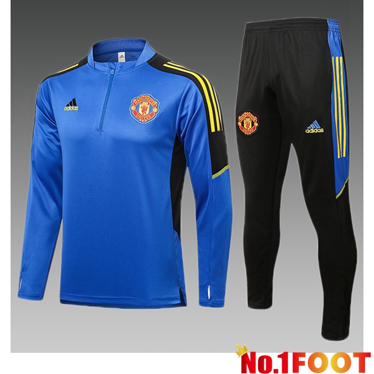 Manchester United Kids Training Tracksuit Blue 2021/2022