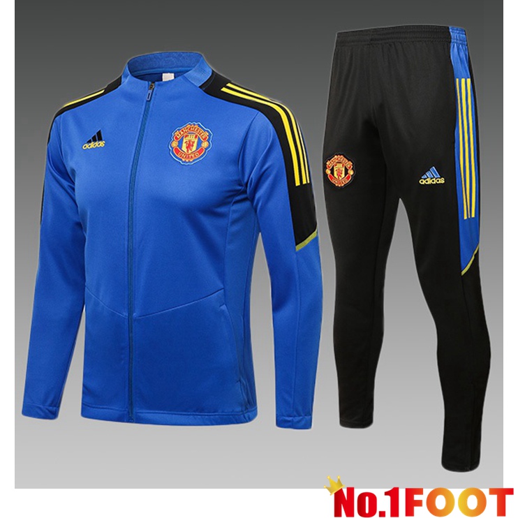 Manchester United Kids Training Tracksuit Blue 2021/2022