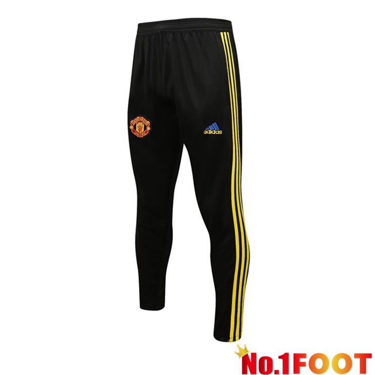 Manchester United Training Pants Black Yellow 2021/2022