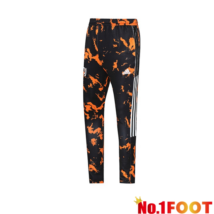 Juventus Training Pants Black Orange 2021/2022