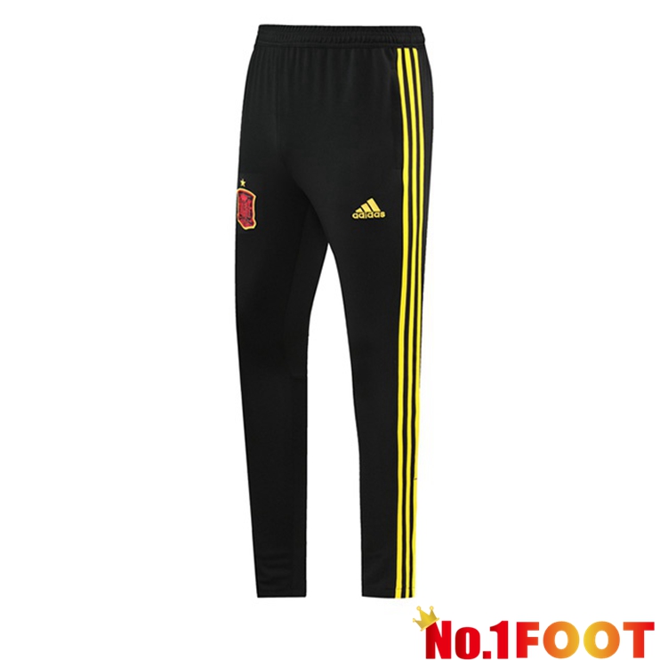 Spain Training Pants Black Yellow 2021/2022