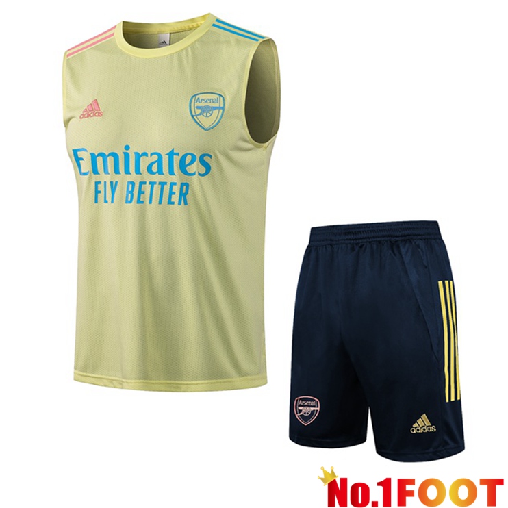 Arsenal Football Vest + Shorts Yellow 2021/2022