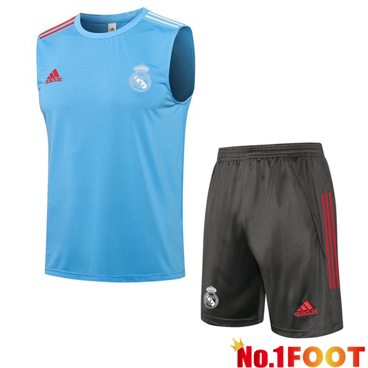 Real Madrid Football Vest + Shorts Blue 2021/2022