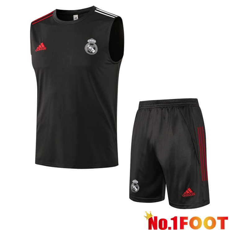 Real Madrid Football Vest + Shorts Grey 2021/2022