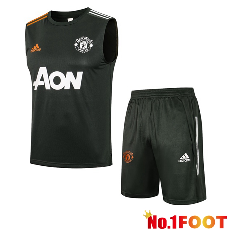 Manchester United Football Vest + Shorts Green 2021/2022