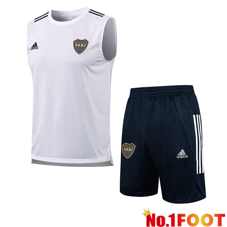 Boca Juniors Football Vest + Shorts White 2021/2022