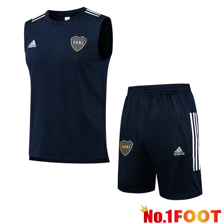 Boca Juniors Football Vest + Shorts Blue Royal 2021/2022