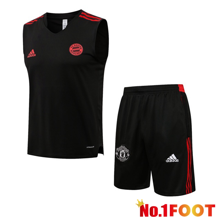 Bayern Munich Football Vest + Shorts Black 2021/2022