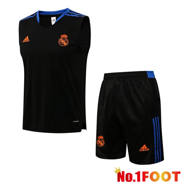 Real Madrid Football Vest + Shorts Black 2021/2022