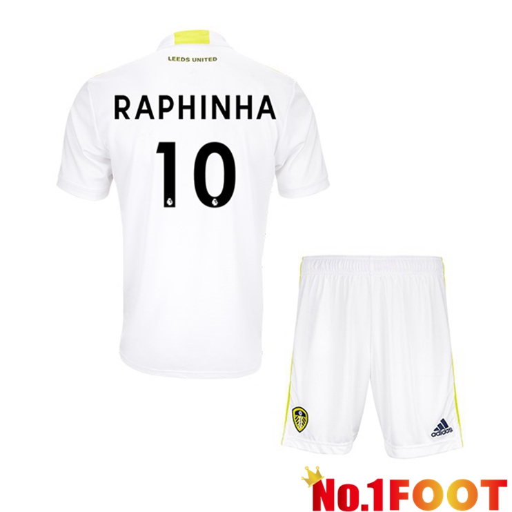 Leeds United (RAPHINHA 10) Kids Home Jersey White 2021/22