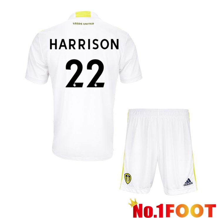 Leeds United (HARRISON 22) Kids Home Jersey White 2021/22