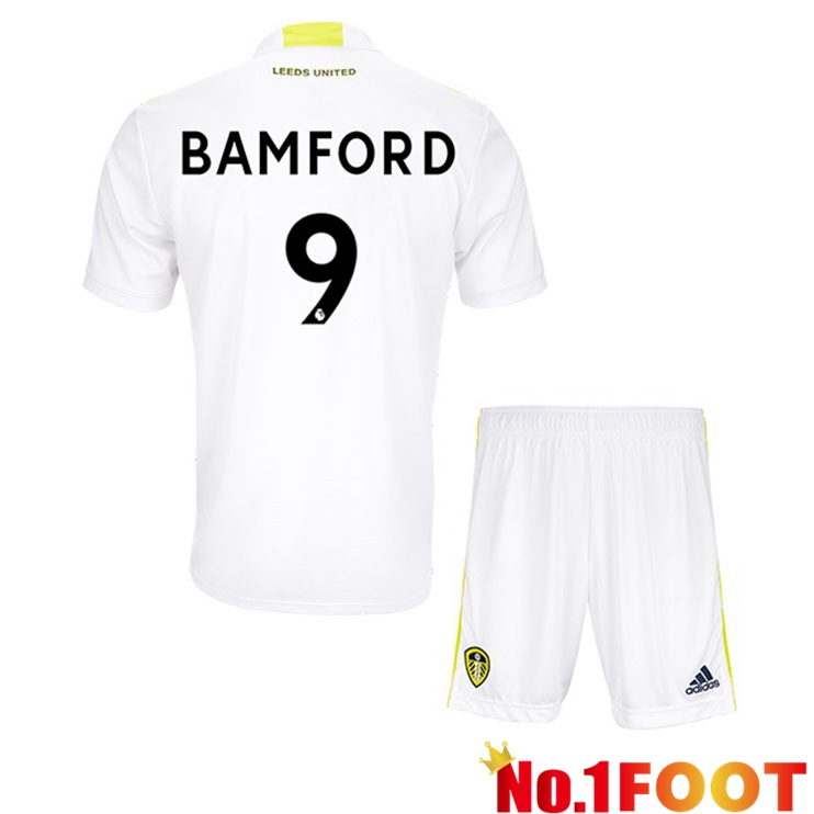 Leeds United (BAMFORD 9) Kids Home Jersey White 2021/22