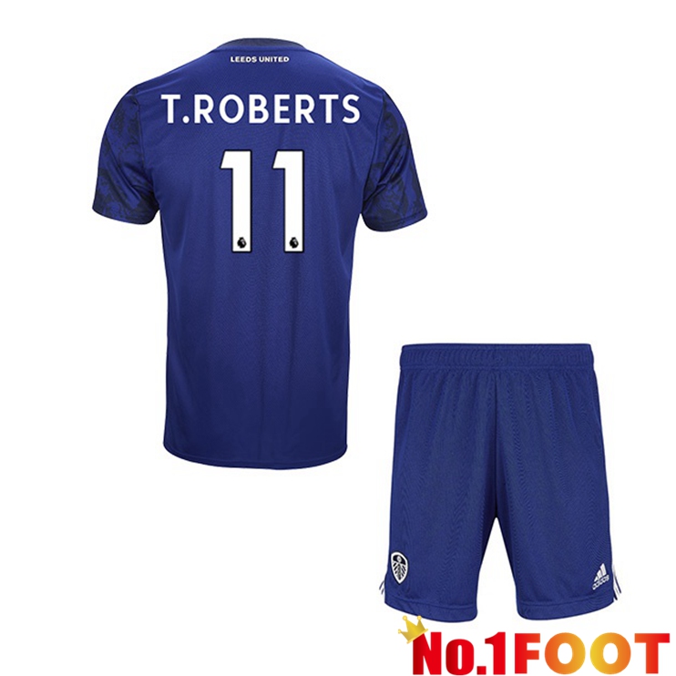 Leeds United (T.ROBERTS 11) Kids Away Jersey Blue 2021/22