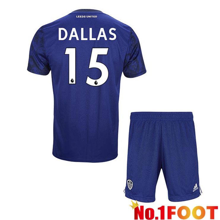 Leeds United (DALLAS 15) Kids Away Jersey Blue 2021/22