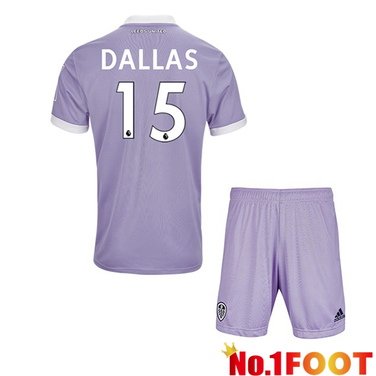 Leeds United (DALLAS 15) Kids Third Jersey Purple 2021/22