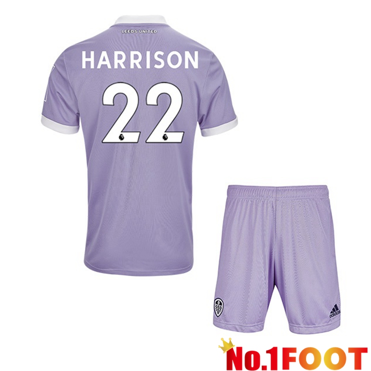 Leeds United (HARRISON 22) Kids Third Jersey Purple 2021/22