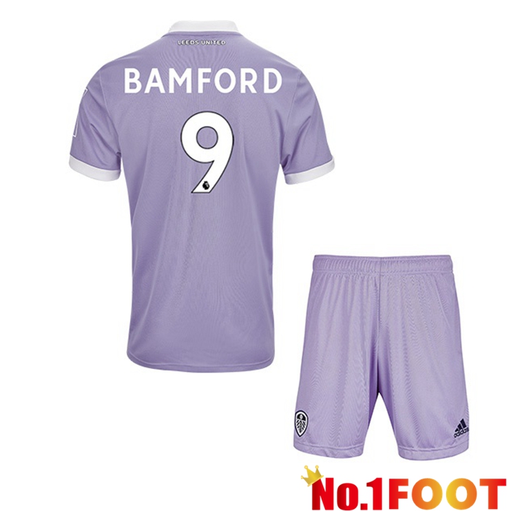 Leeds United (BAMFORD 9) Kids Third Jersey Purple 2021/22