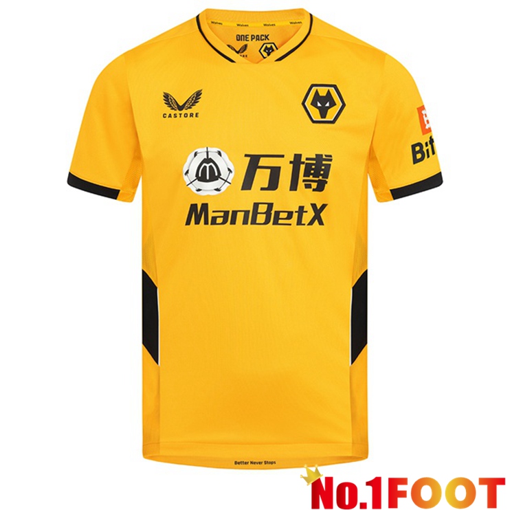 Wolverhampton Home Jersey Yellow 2021/22