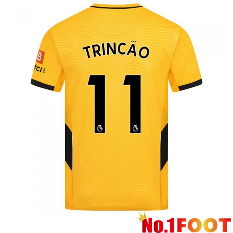 Wolverhampton (TRINCÃO 11) Home Jersey Yellow 2021/22