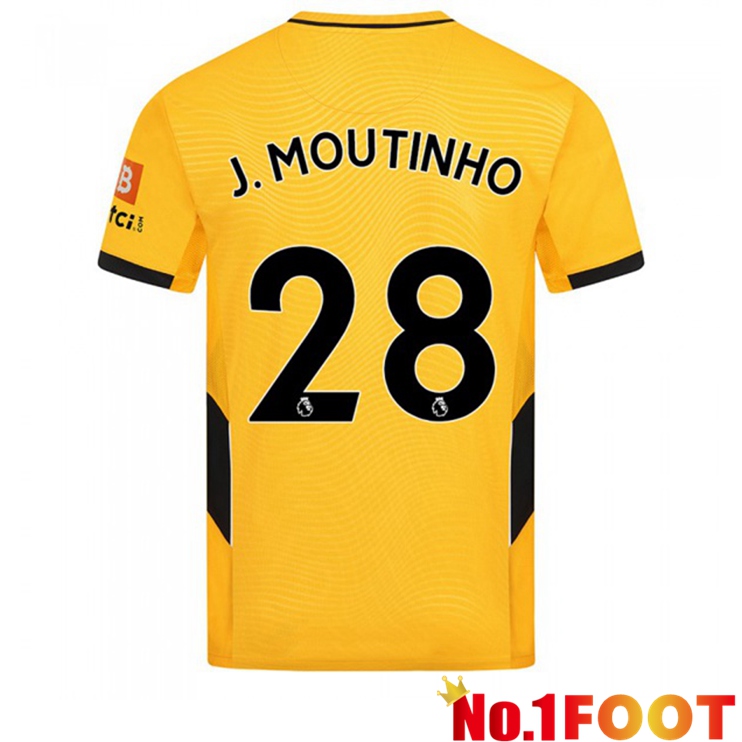 Wolverhampton (J. MOUTINHO 28) Home Jersey Yellow 2021/22