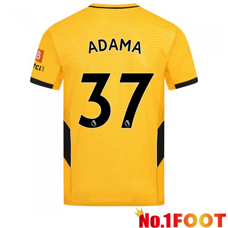 Wolverhampton (ADAMA 37) Home Jersey Yellow 2021/22