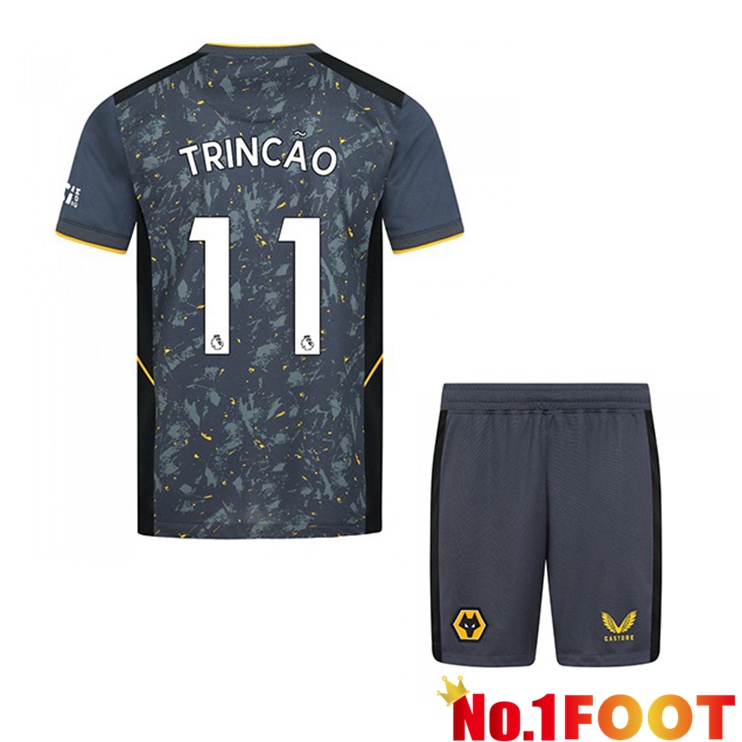 Wolverhampton (TRINCÃO 11) Kids Away Jersey Blue 2021/22