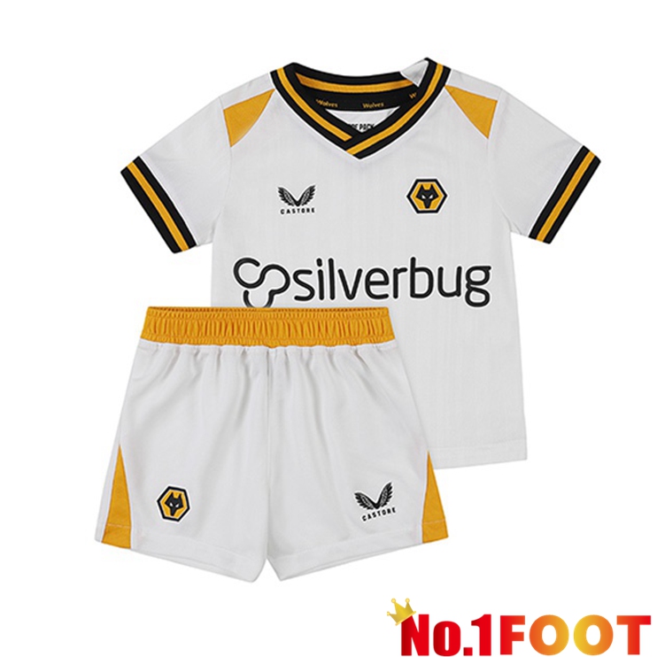 Wolverhampton Kids Third Jersey White 2021/22