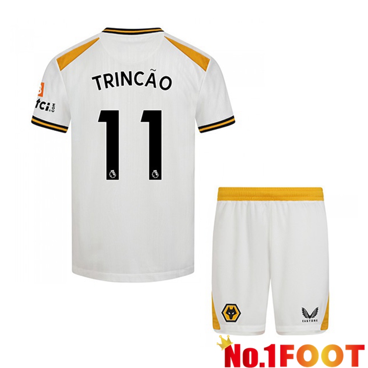 Wolverhampton (TRINCÃO 11) Kids Third Jersey White 2021/22