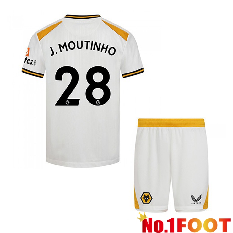 Wolverhampton (J. MOUTINHO 28) Kids Third Jersey White 2021/22