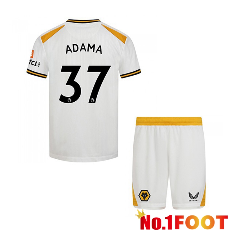 Wolverhampton (ADAMA 37) Kids Third Jersey White 2021/22