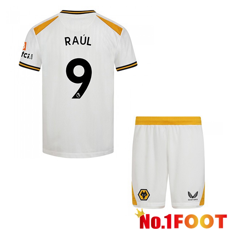 Wolverhampton (RAUL 9) Kids Third Jersey White 2021/22