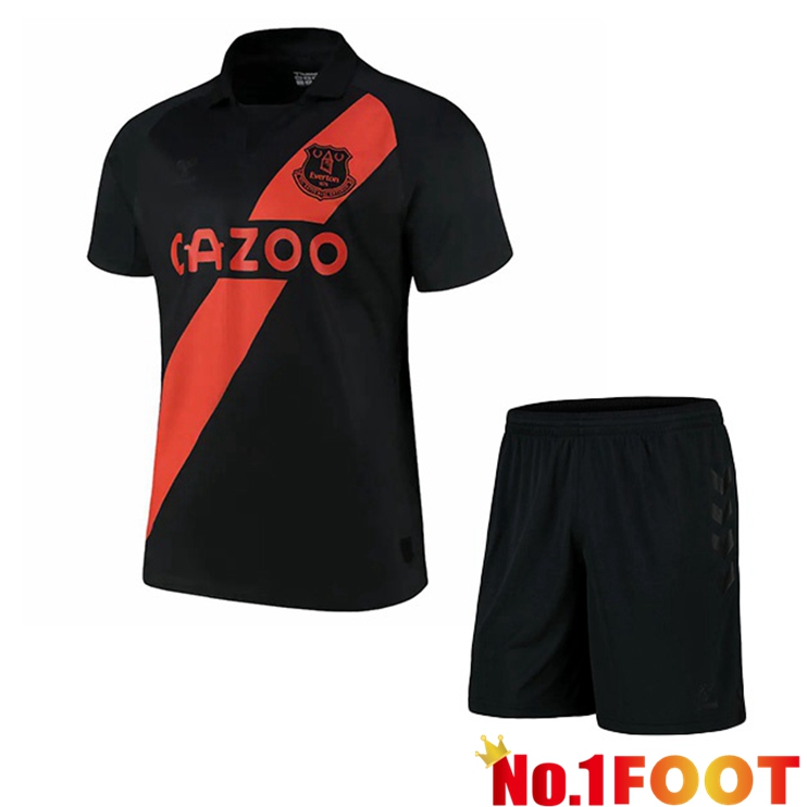 Everton Kids Away Jersey Black 2021/22