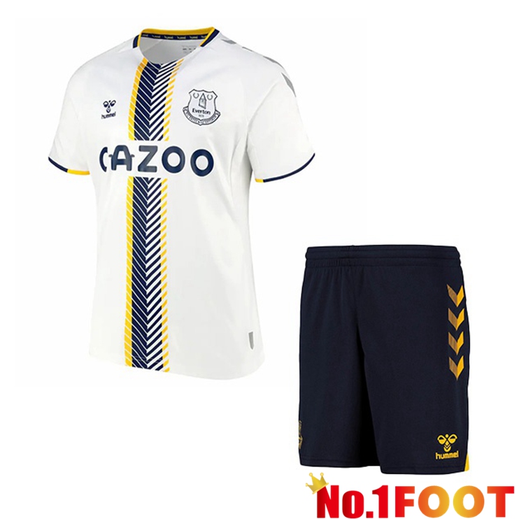 Everton Kids Third Jersey White 2021/22