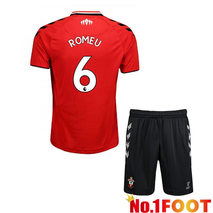 Southampton FC (ROMEU 6) Kids Home Jersey Red/White 2021/22