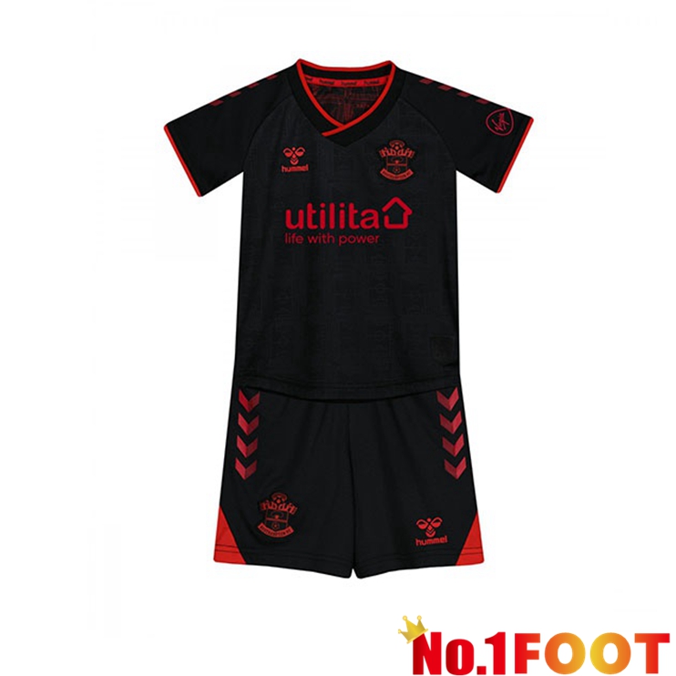 Southampton FC Kids Third Jersey Black 2021/22