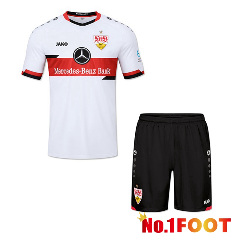 VfB Stuttgart Kids Home Jersey White 2021/22