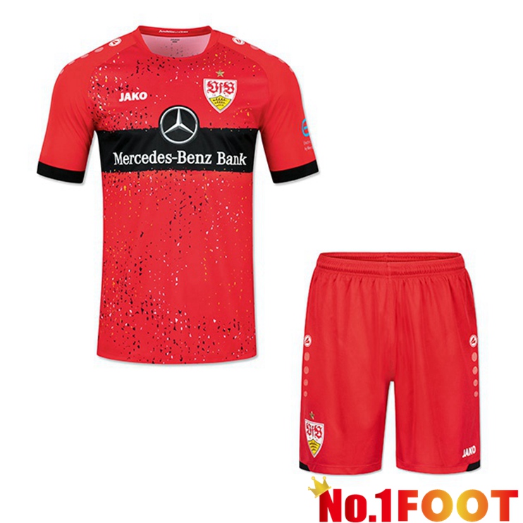 VfB Stuttgart Kids Away Jersey Red 2021/22