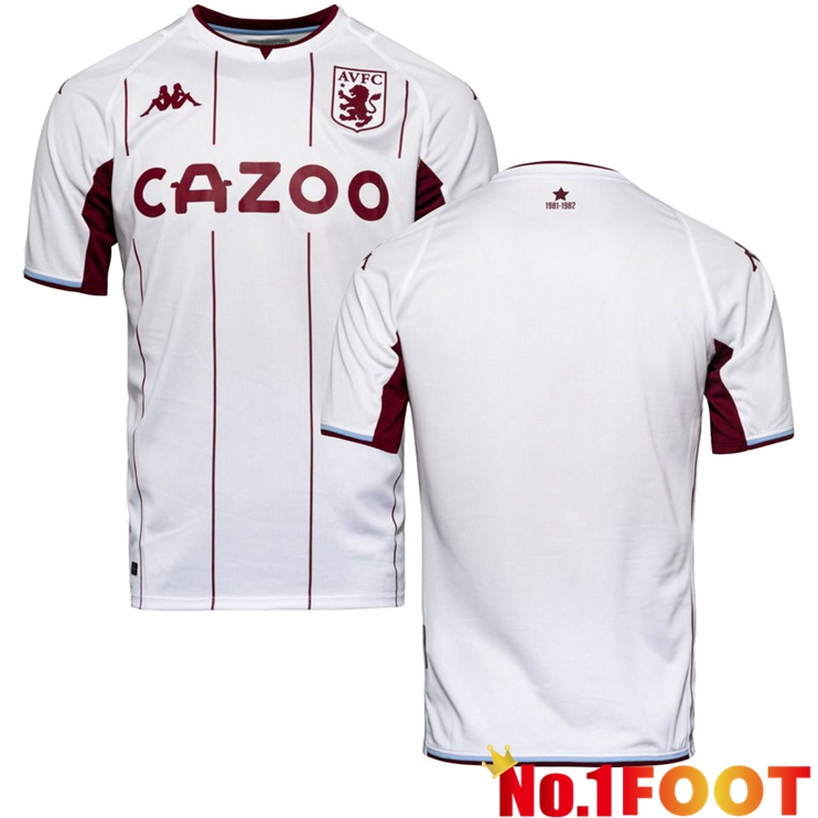 Aston Villa FC Away Jersey White 2021/2022