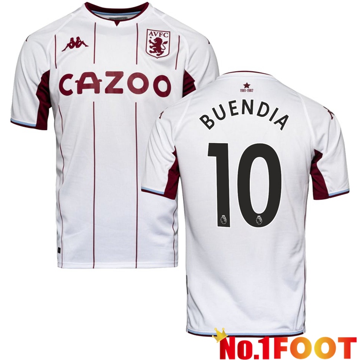 Aston Villa (BUENDIA 10) Away Jersey White 2021/2022