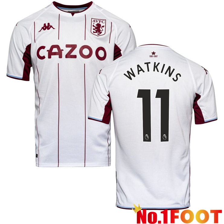 Aston Villa (WATKINS 11) Away Jersey White 2021/2022