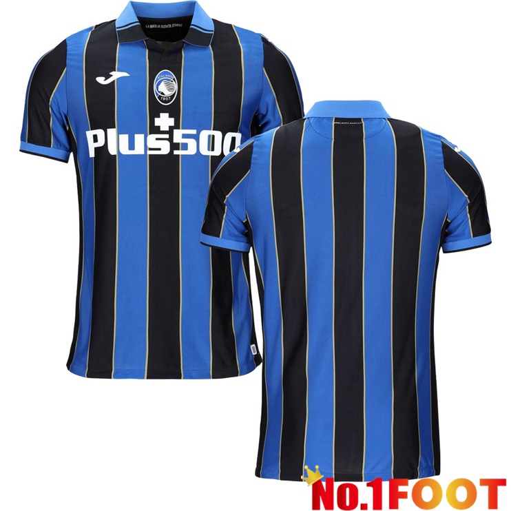 Atalanta Home Jersey Blue/Black 2021/2022 - Click Image to Close