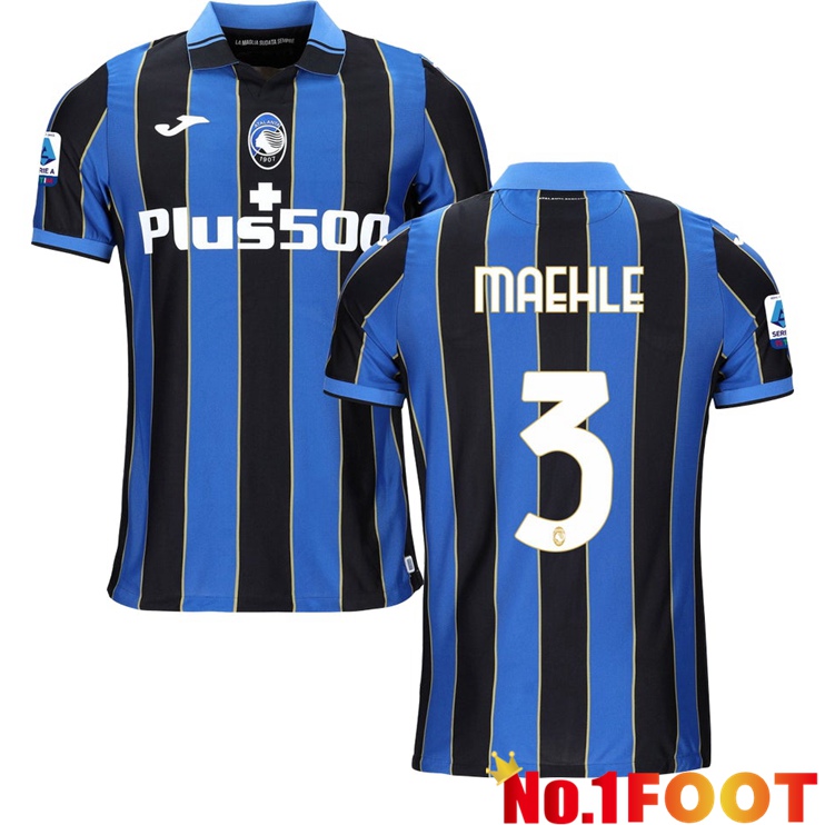 Atalanta（MAEHLE 3）Home Jersey Blue/Black 2021/2022 - Click Image to Close